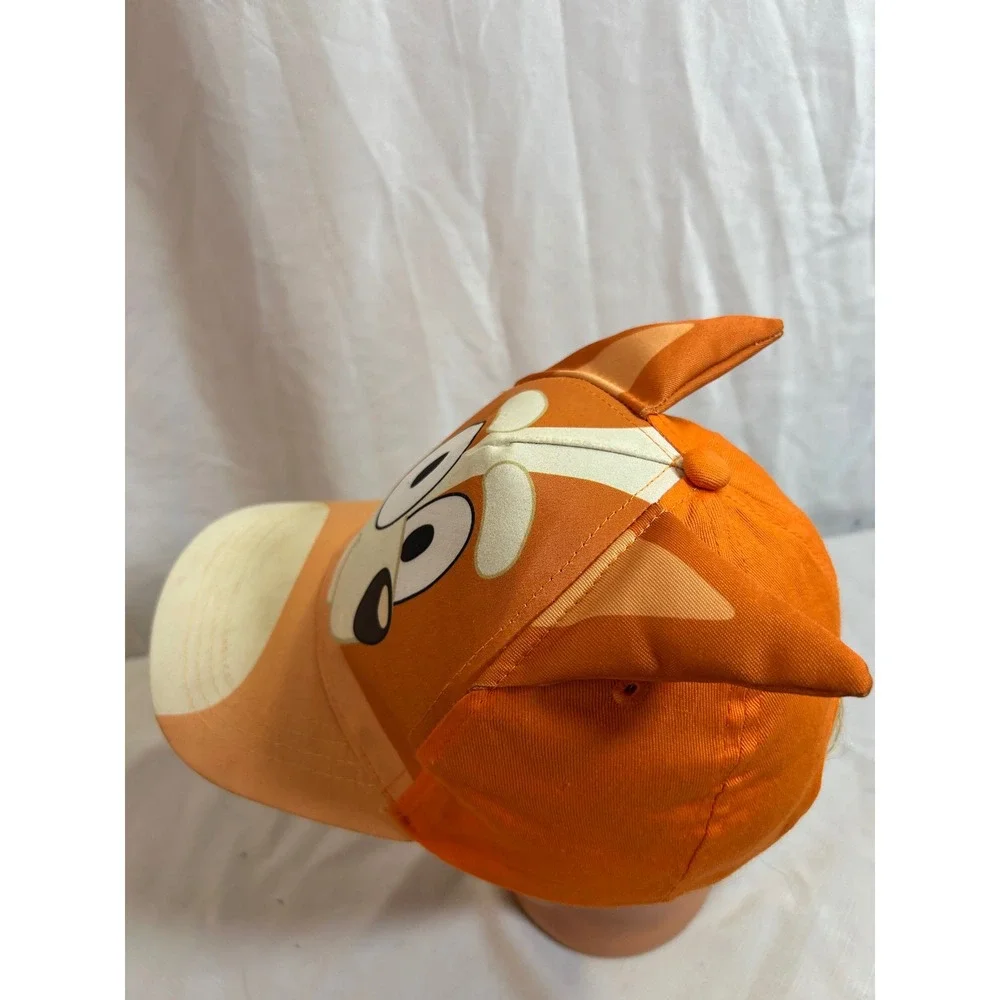 Bluey Bingo Baseball Cap OSFM Orange 3D Ears Kids Hat